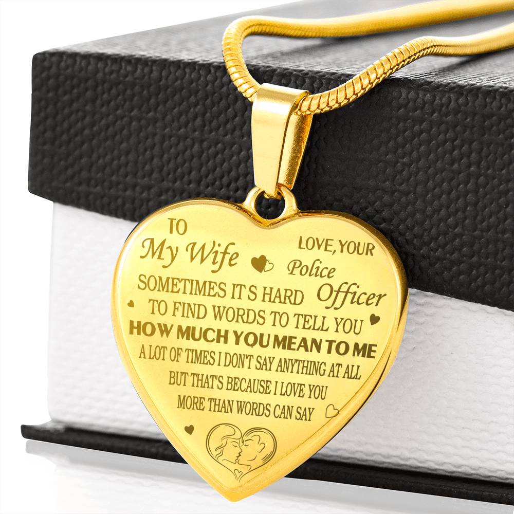 to My Wife Engraved More Than Words Police Wife