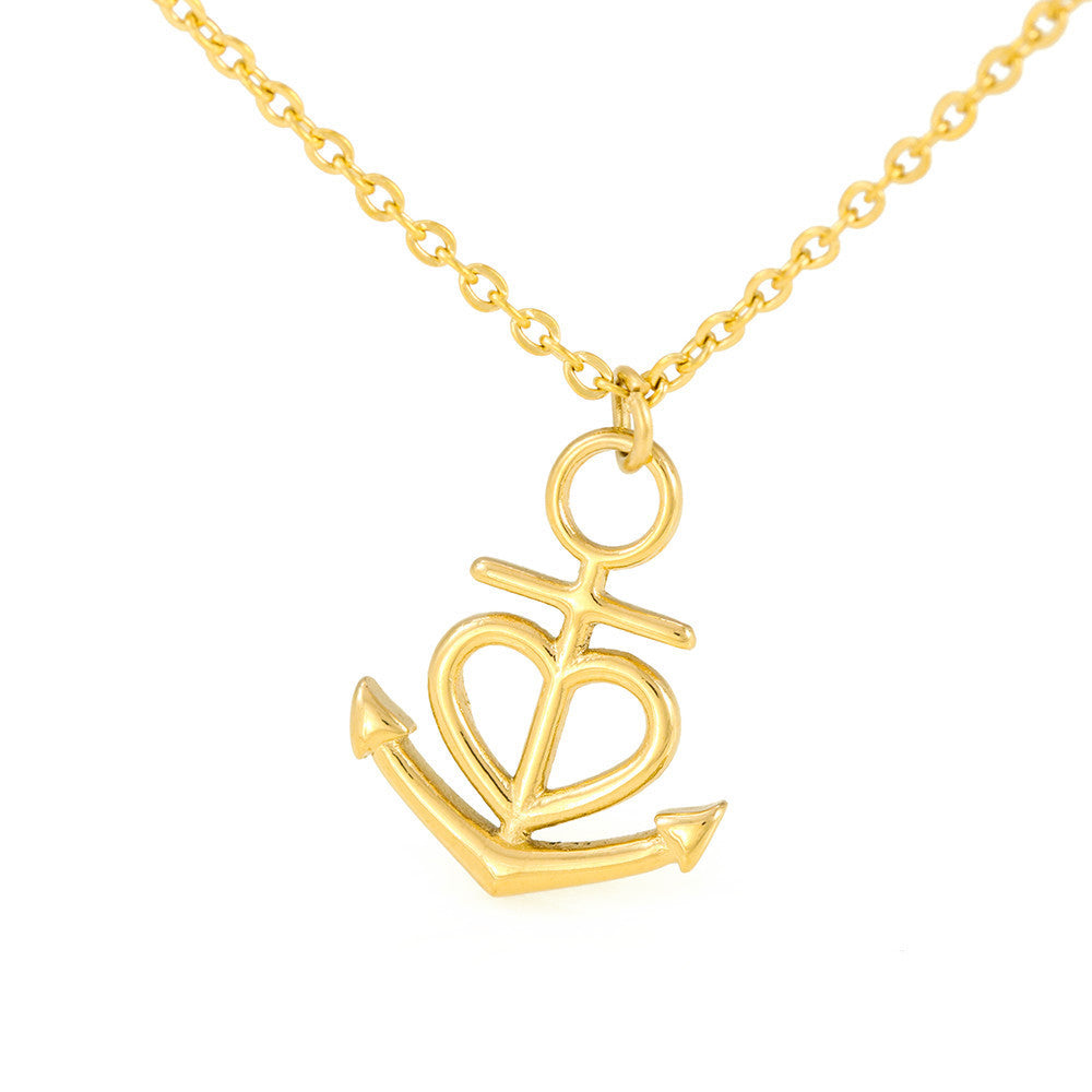 I'm Sorry Gift Apology Gift Necklace For Her - Anchor Necklace Jewelry with Gift Box