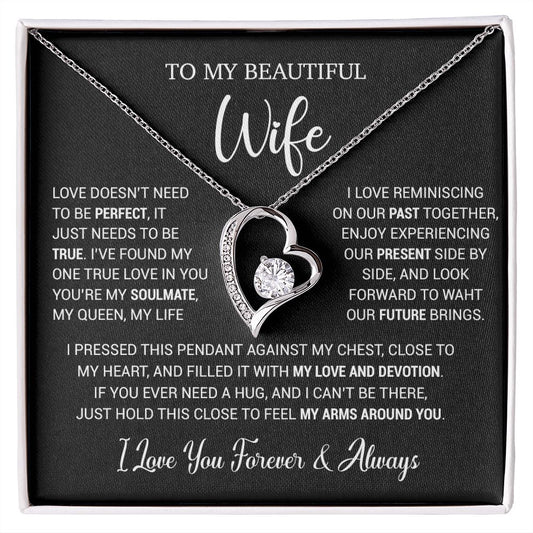 To My Wife Necklace, Valentine Gift For Her, Gift For Soulmate, Gift For Her