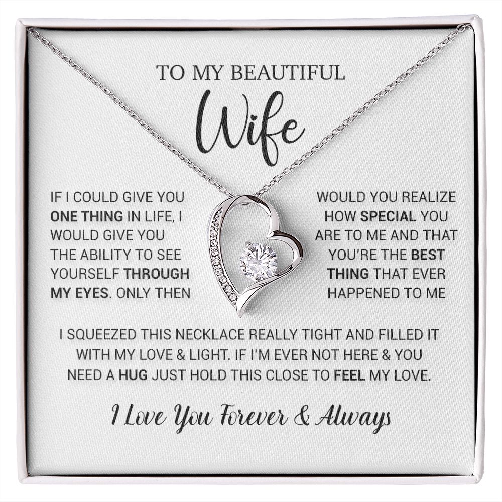 To My Wife Necklace Gift, Birthday Gifts For Wife, Anniversary Gift For Her