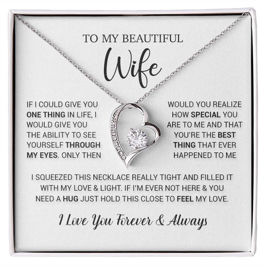 To My Wife Necklace Gift, Birthday Gifts For Wife, Anniversary Gift For Her