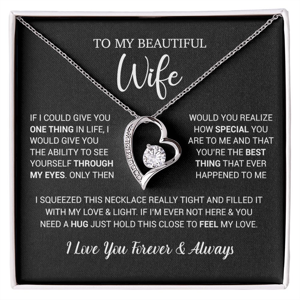 To My Wife Necklace Gift, Birthday Gifts For Wife, Anniversary Gift For Her