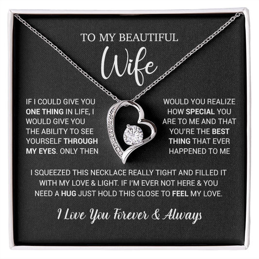 To My Wife Necklace Gift, Birthday Gifts For Wife, Anniversary Gift For Her