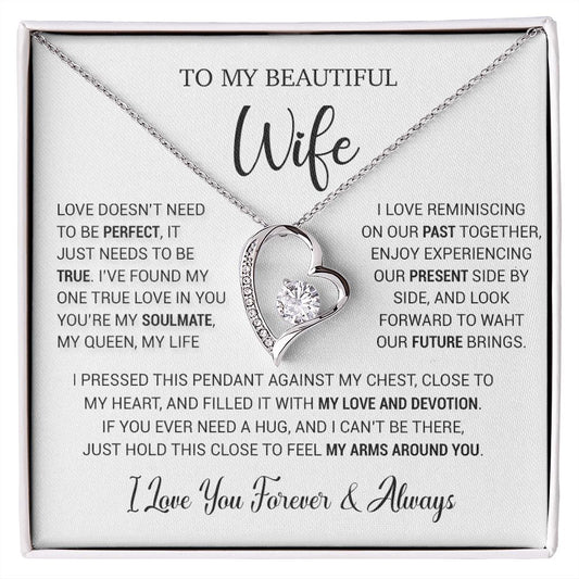 To My Wife Necklace, Valentine Gift For Her, Gift For Soulmate, Gift For Her