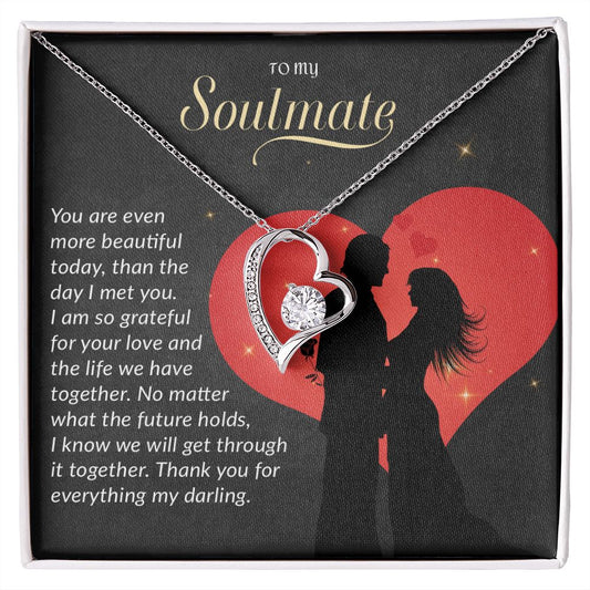 To My Soulmate Necklace, Gift For Wife, Gift from Husband, Valentine Days Gift