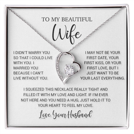 To My Wife Necklace, Valentine Gift For Her, Gift For Her, Gift For Soulmate