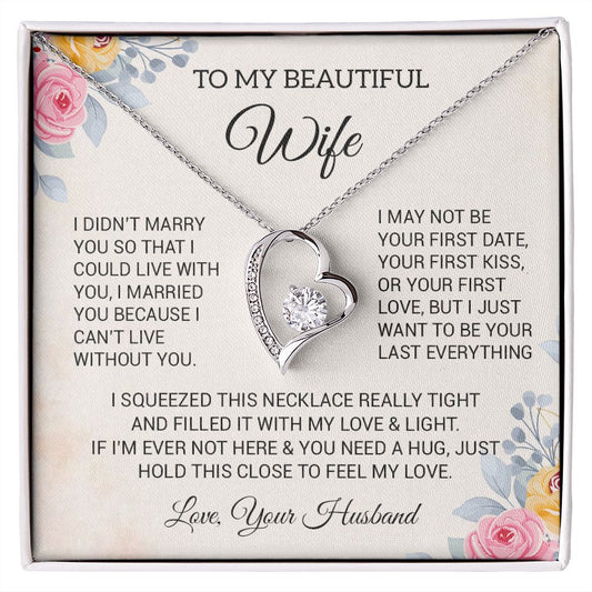 To My Wife Necklace, Gift For Soulmate, Gift For Her, Valentine Gift For Her