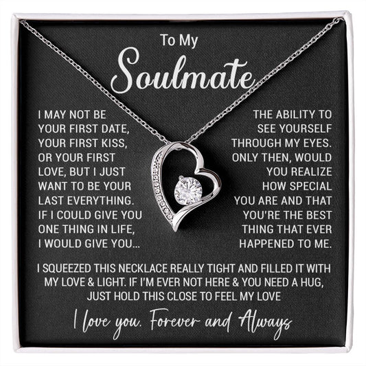 To My Soulmate Necklace Gift For Girlfriend Wife Birthday Gifts Christmas Gifts