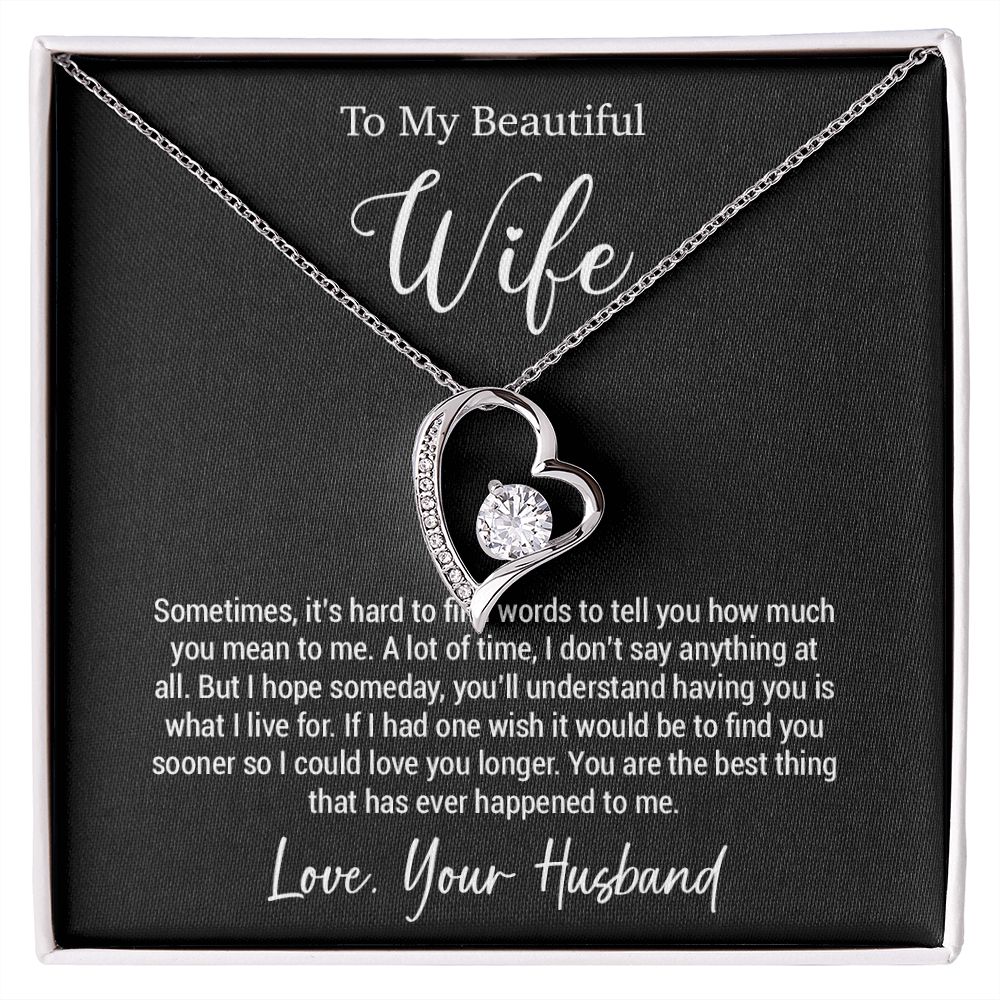 To My Wife Necklace, Gift For Wife, Wife Birthday Gift, Valentine Gifts For Her