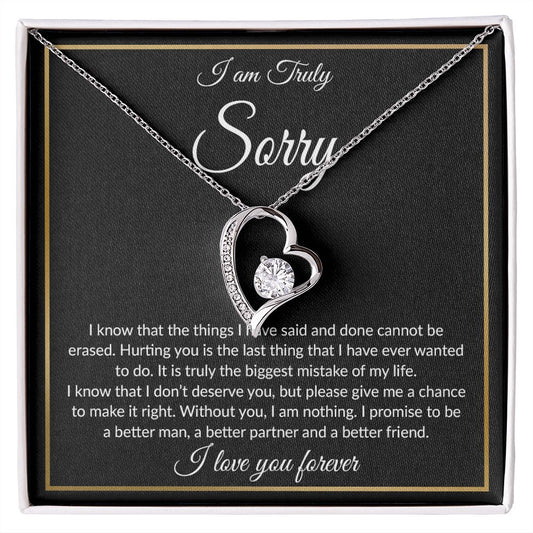 I'm Sorry Necklace Gifts, Apology Gifts For Her, Forgiveness Gift