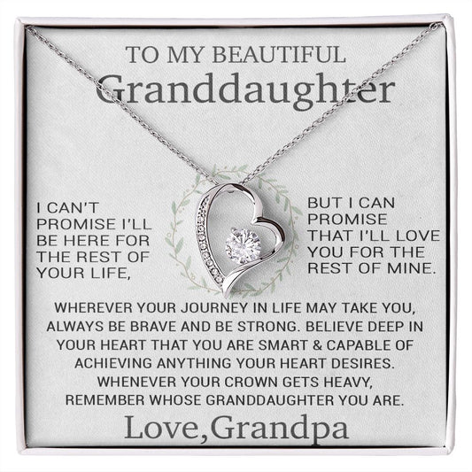 To My Granddaughter Necklace, Birthday Gift For Granddaughter, Birthday Gifts