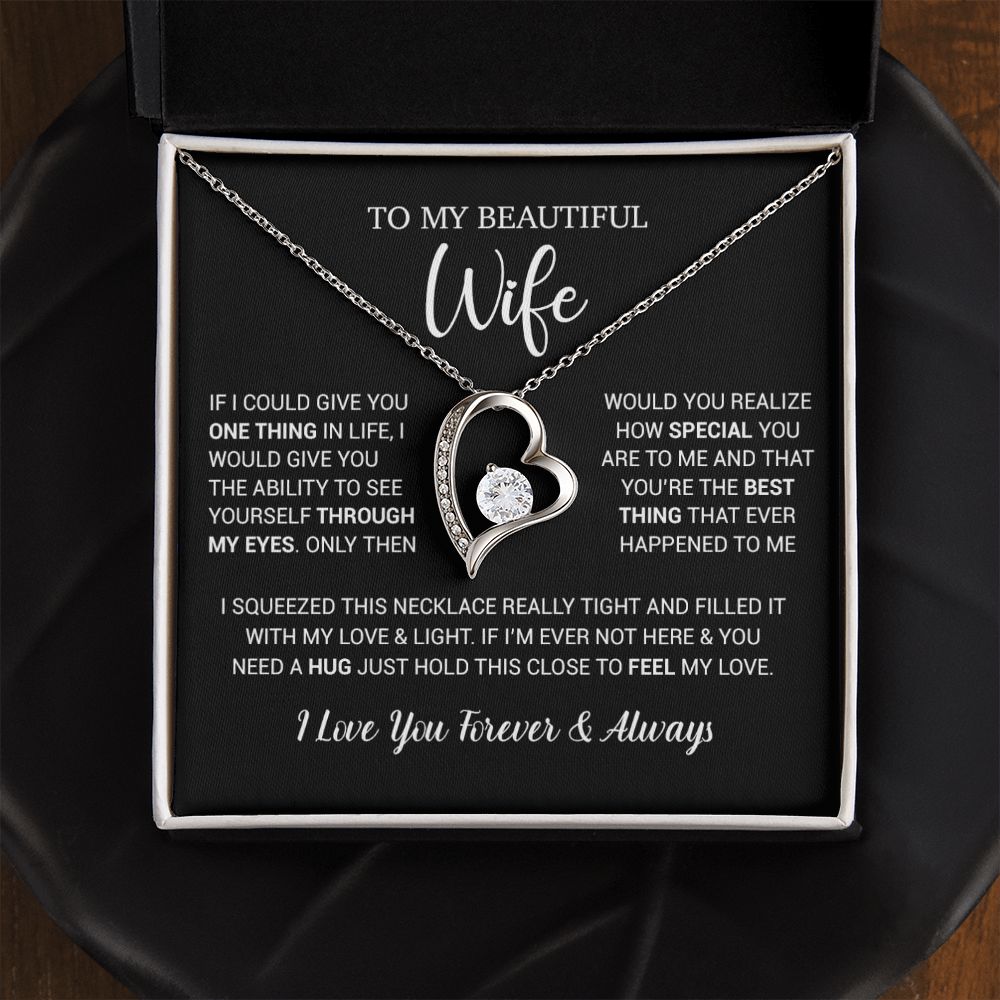 To My Wife Necklace Gift, Birthday Gifts For Wife, Anniversary Gift For Her