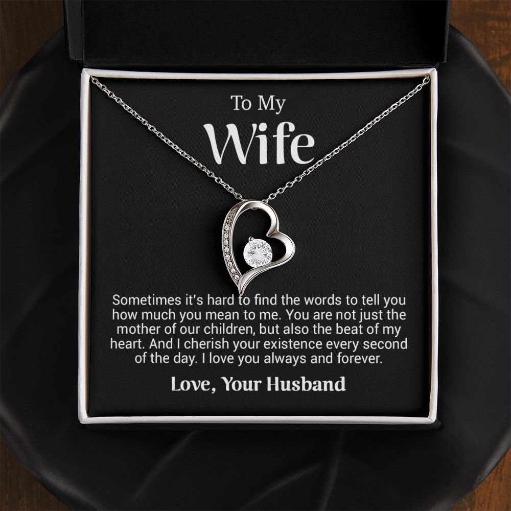 To My Wife Necklace, Anniversary Gift For Wife, Wife Birthday Gift, Mother Day