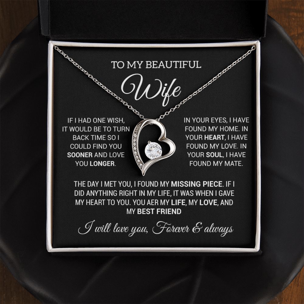 To My Wife Necklace, Gift For Wife, Anniversary Gift For Wife, Christmas Gifts