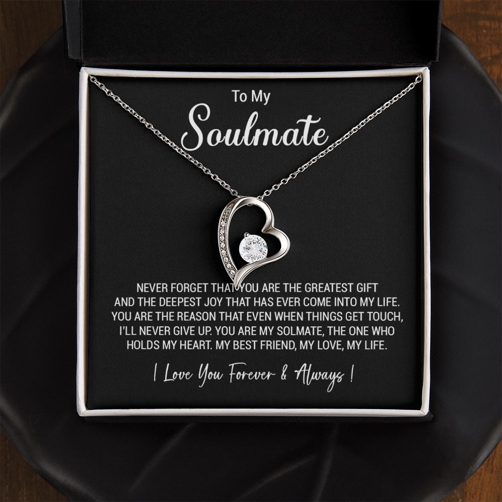 To My Soulmate Necklace, Valentine Gift For Her, Gift For Soulmate, Gift For Her