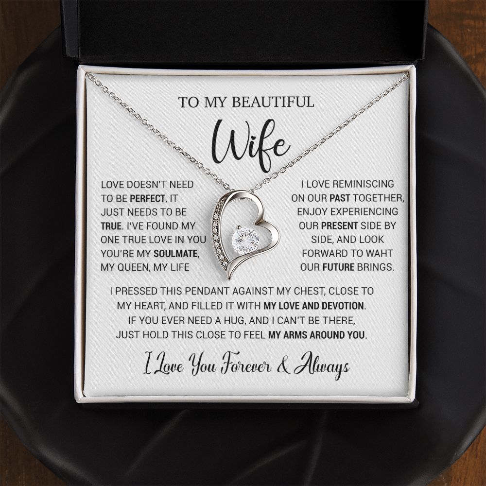 To My Wife Necklace, Valentine Gift For Her, Gift For Soulmate, Gift For Her