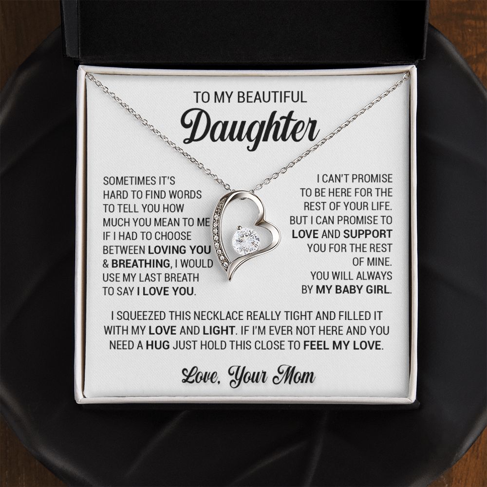 To My Daughter Necklace, Gift From Mom, Daughter Necklace, Gift For Her