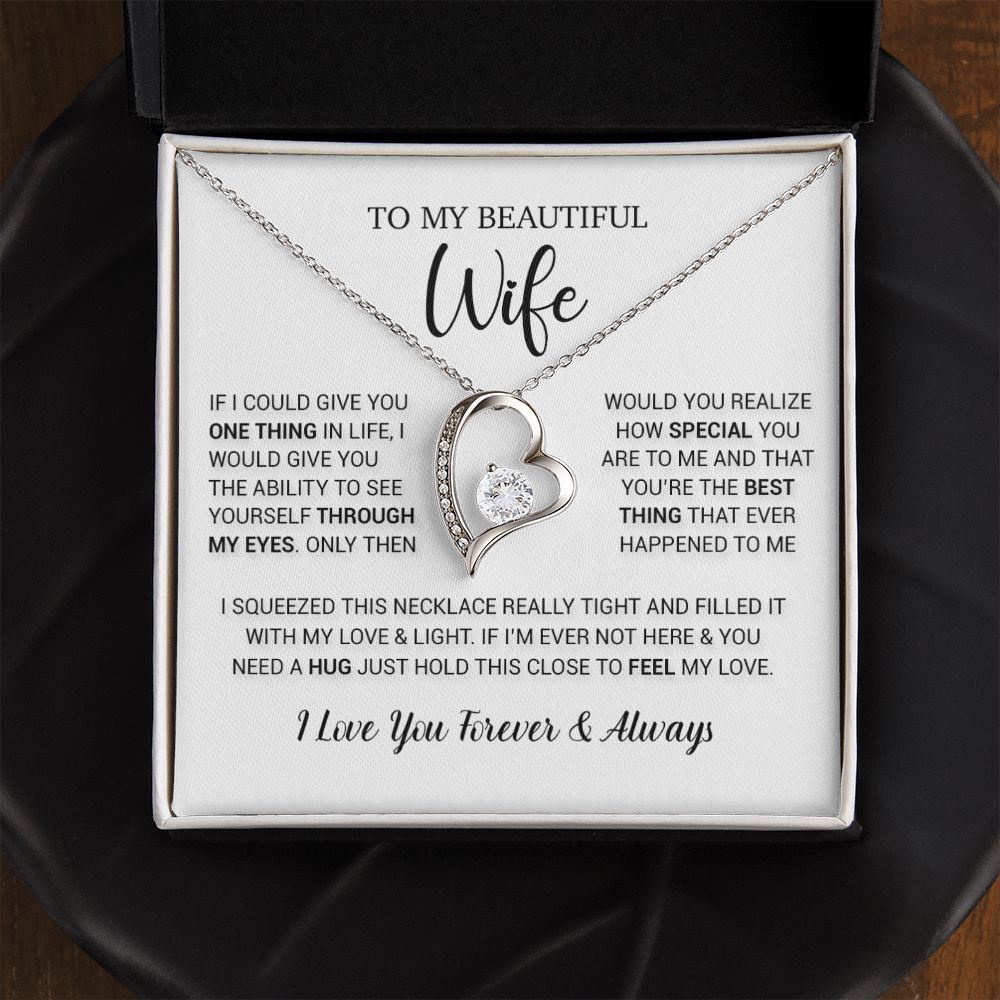 To My Wife Necklace Gift, Birthday Gifts For Wife, Anniversary Gift For Her