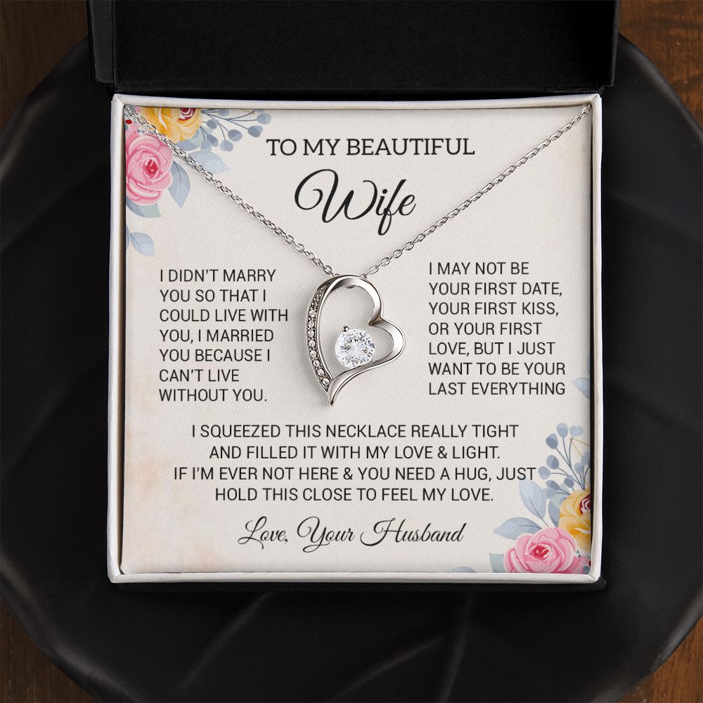 To My Wife Necklace, Gift For Soulmate, Gift For Her, Valentine Gift For Her