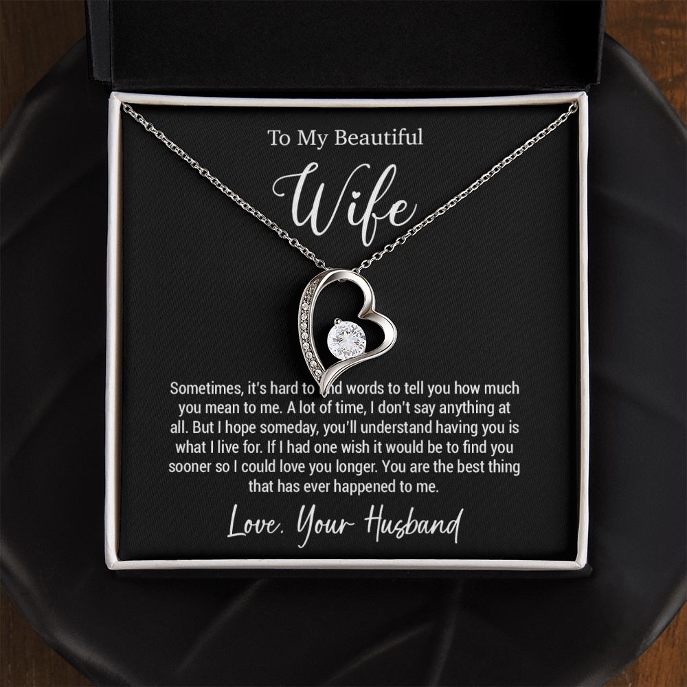 To My Wife Necklace, Gift For Wife, Wife Birthday Gift, Valentine Gifts For Her