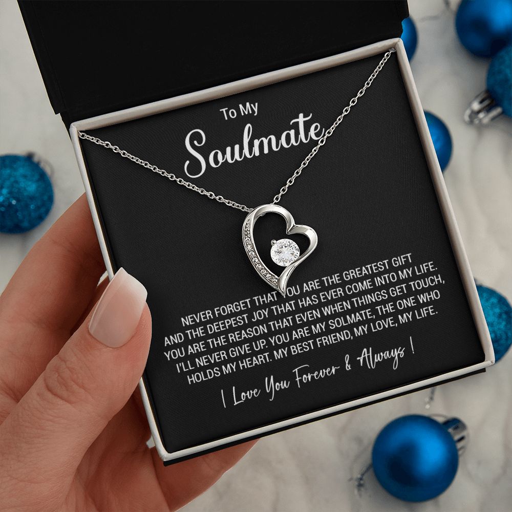 To My Soulmate Necklace, Valentine Gift For Her, Gift For Soulmate, Gift For Her