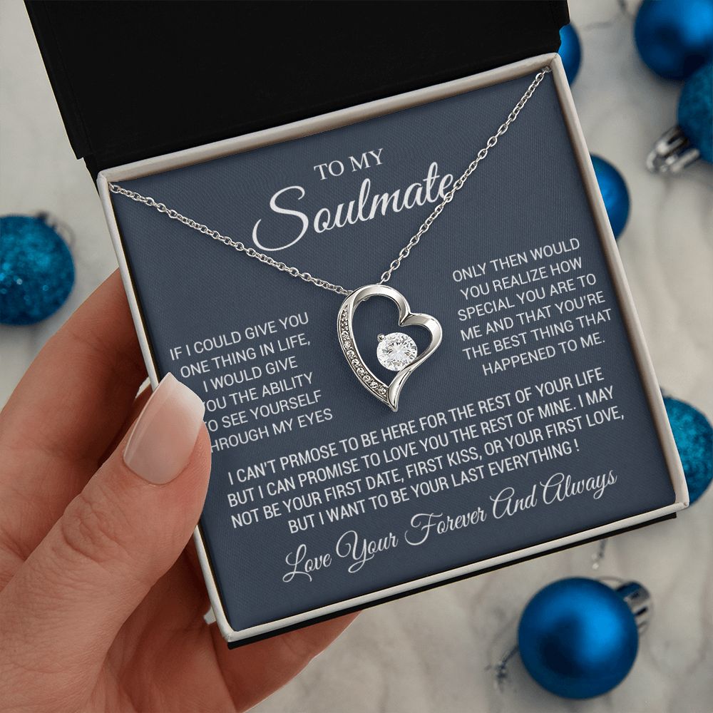 To My Soulmate Necklace, Soulmate Birthday, Soulmate Anniversary Gift