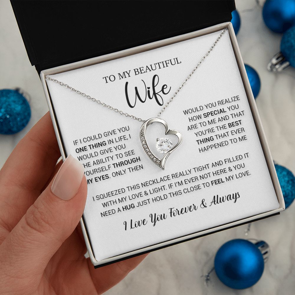 To My Wife Necklace Gift, Birthday Gifts For Wife, Anniversary Gift For Her