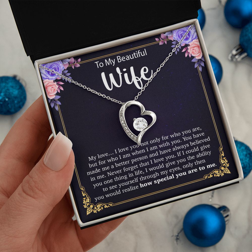 To My Wife Necklace, Anniversary Gift For Wife, Wife Birthday Gift, Mother Day