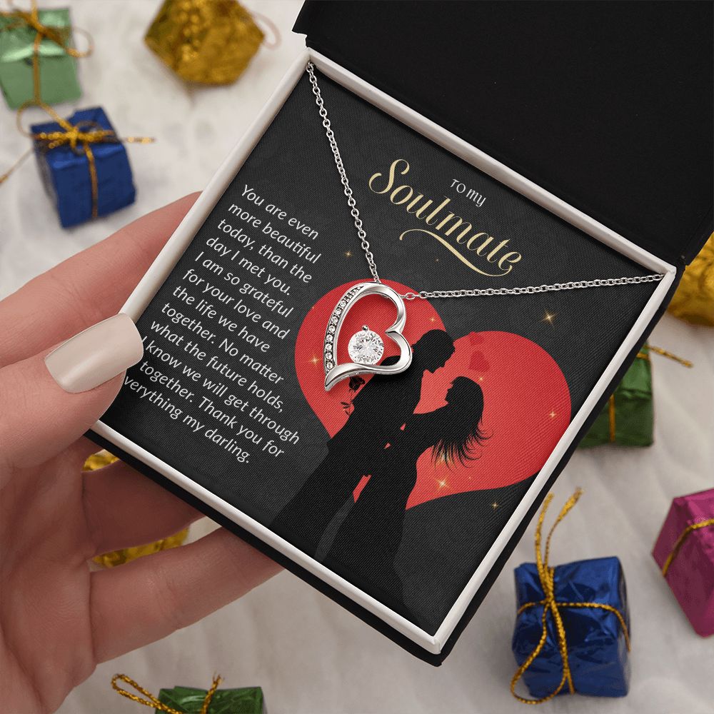 To My Soulmate Necklace, Gift For Wife, Gift from Husband, Valentine Days Gift