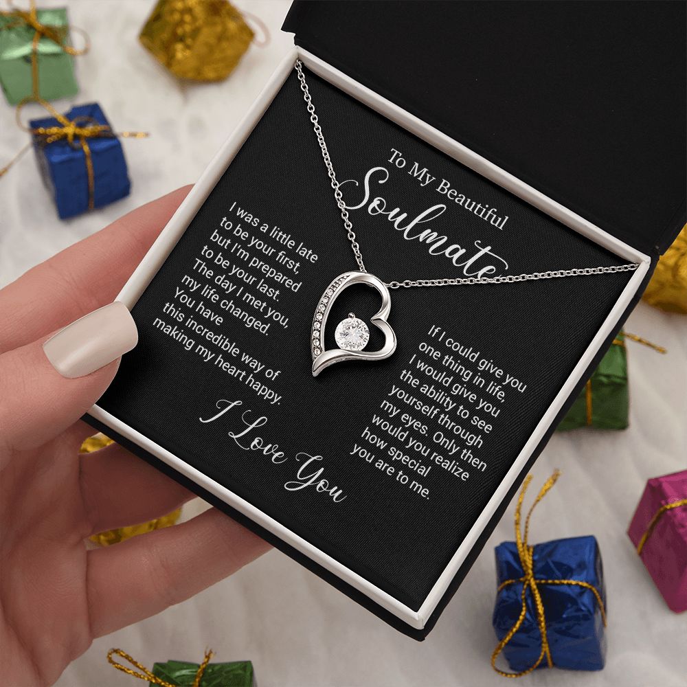 To My Soulmate Necklace, Valentine Gift For Her, Gift For Soulmate, Gift For Her