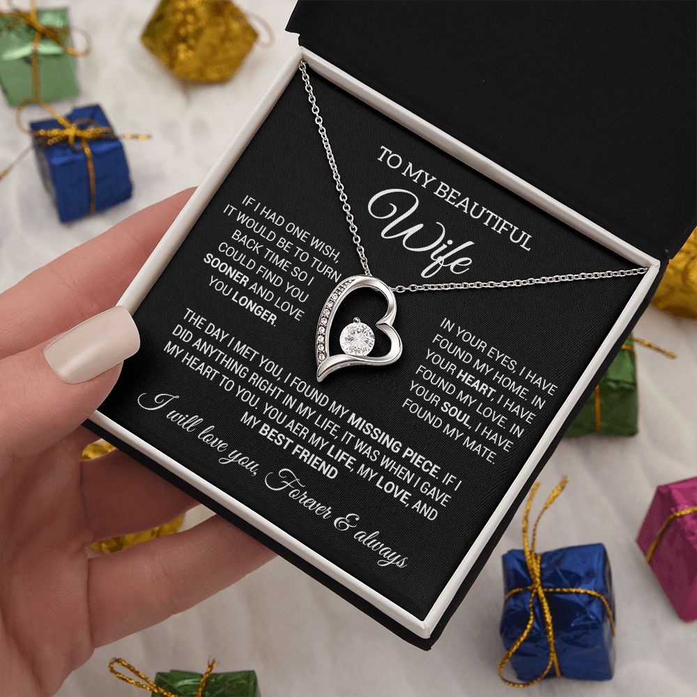 To My Wife Necklace, Gift For Wife, Anniversary Gift For Wife, Christmas Gifts
