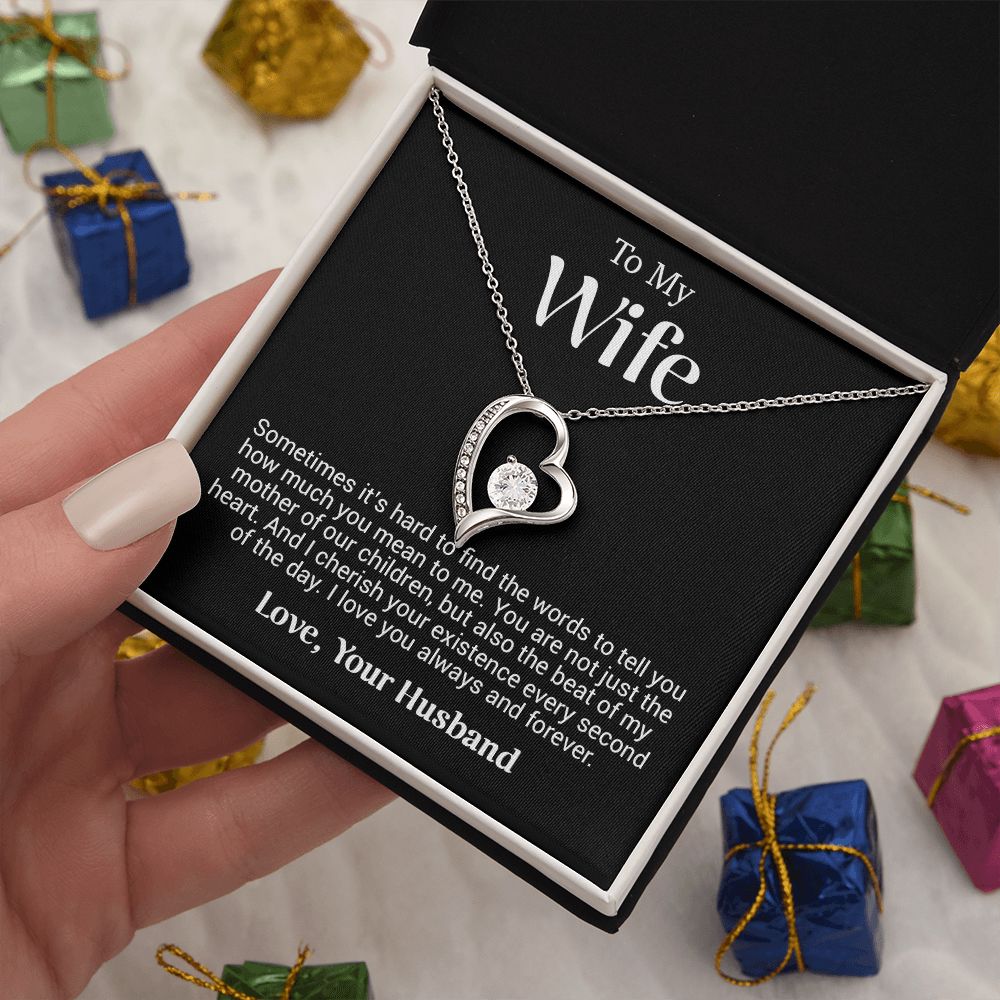 To My Wife Necklace, Anniversary Gift For Wife, Wife Birthday Gift, Mother Day