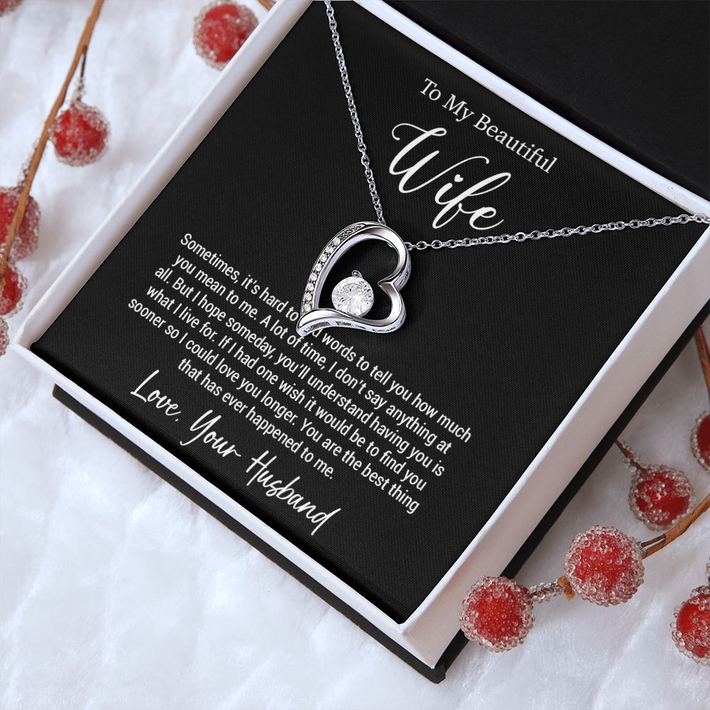 To My Wife Necklace, Gift For Wife, Wife Birthday Gift, Valentine Gifts For Her