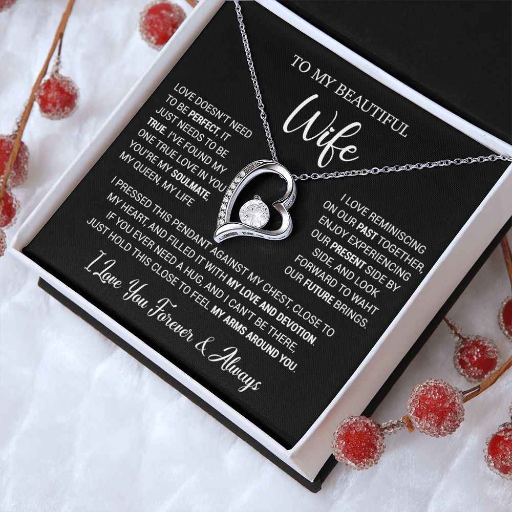 To My Wife Necklace, Valentine Gift For Her, Gift For Soulmate, Gift For Her