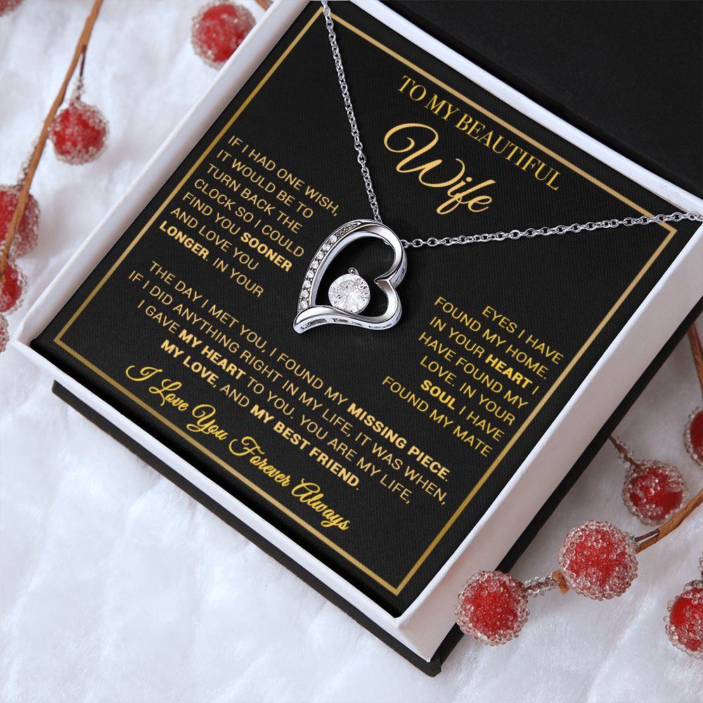 To My Wife Necklace, Gift For Wife, Anniversary Gift For Wife, Necklace For Wife