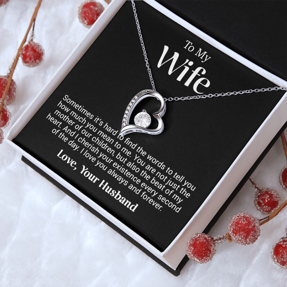 To My Wife Necklace, Anniversary Gift For Wife, Wife Birthday Gift, Mother Day