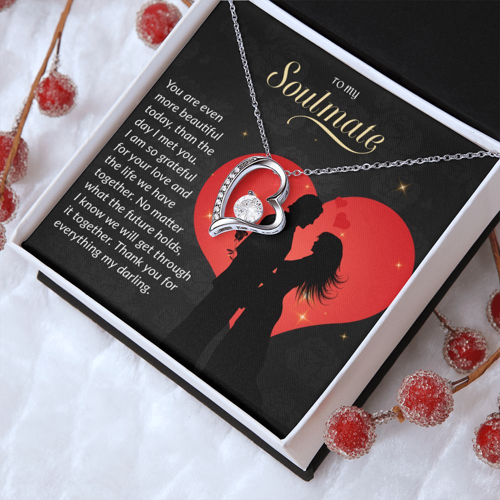 To My Soulmate Necklace, Gift For Wife, Gift from Husband, Valentine Days Gift