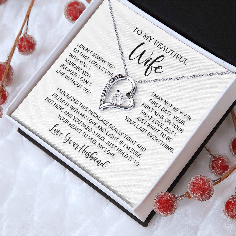 To My Wife Necklace, Valentine Gift For Her, Gift For Her, Gift For Soulmate