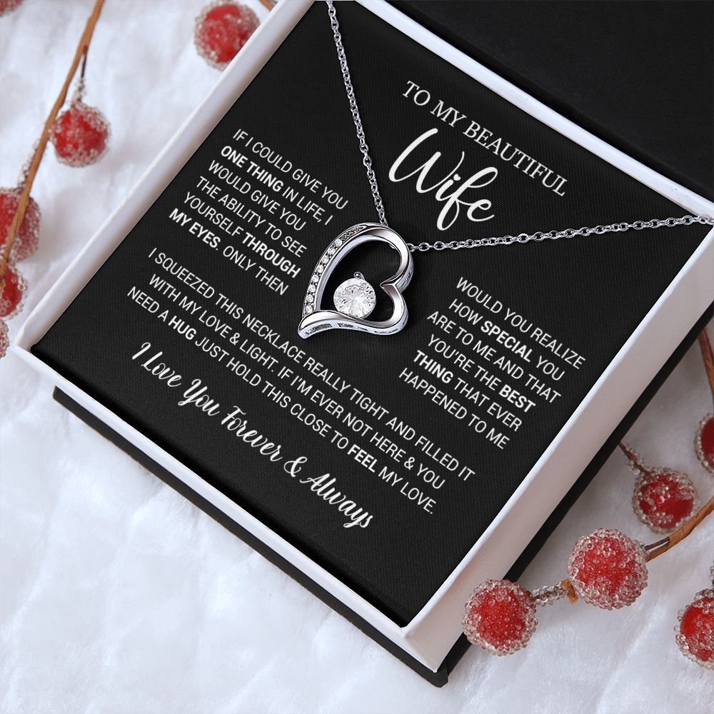 To My Wife Necklace Gift, Birthday Gifts For Wife, Anniversary Gift For Her
