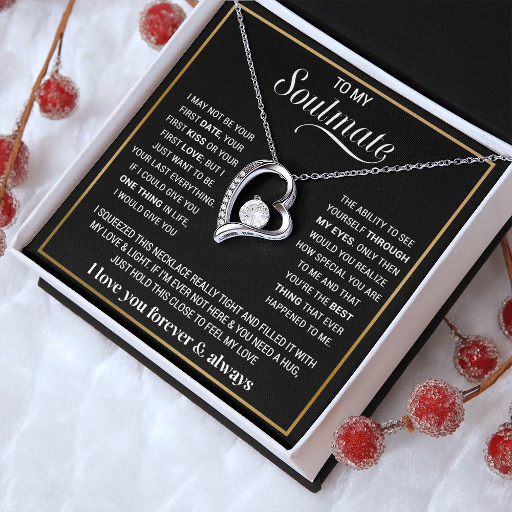 To My Soulmate Necklace, Gift For Wife, Gift from Husband, Valentine Days Gift