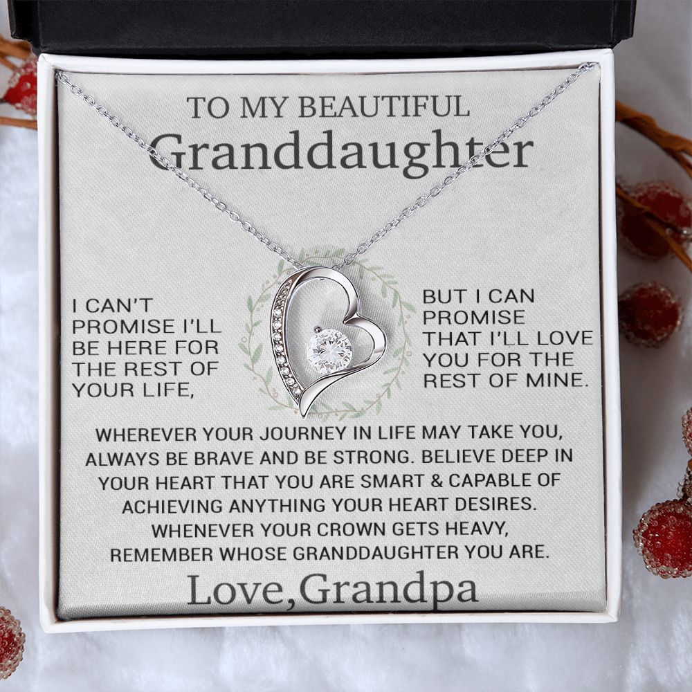 To My Granddaughter Necklace, Birthday Gift For Granddaughter, Birthday Gifts