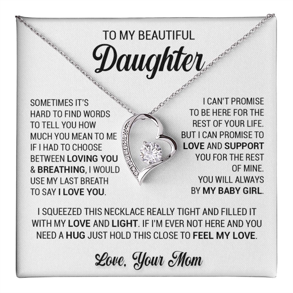 To My Daughter Necklace, Gift From Mom, Daughter Necklace, Gift For Her