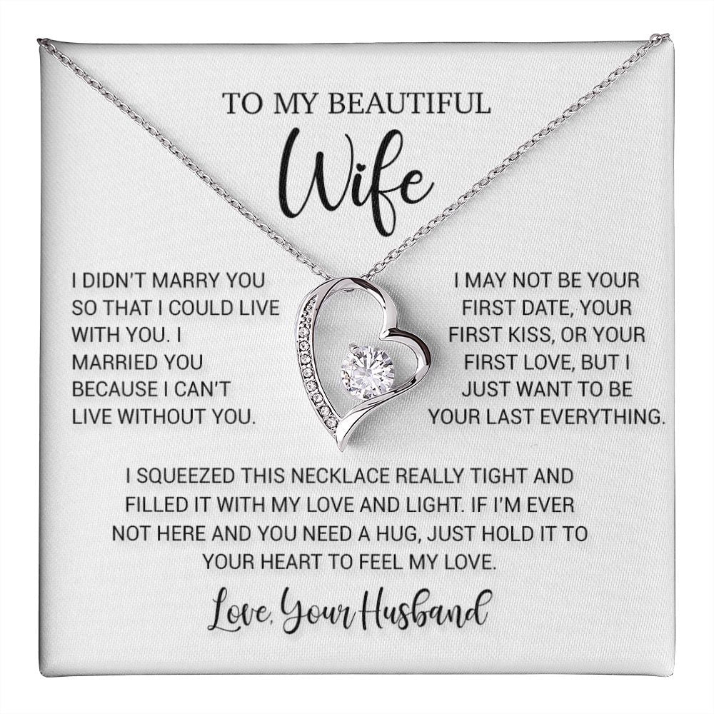 To My Wife Necklace, Valentine Gift For Her, Gift For Her, Gift For Soulmate