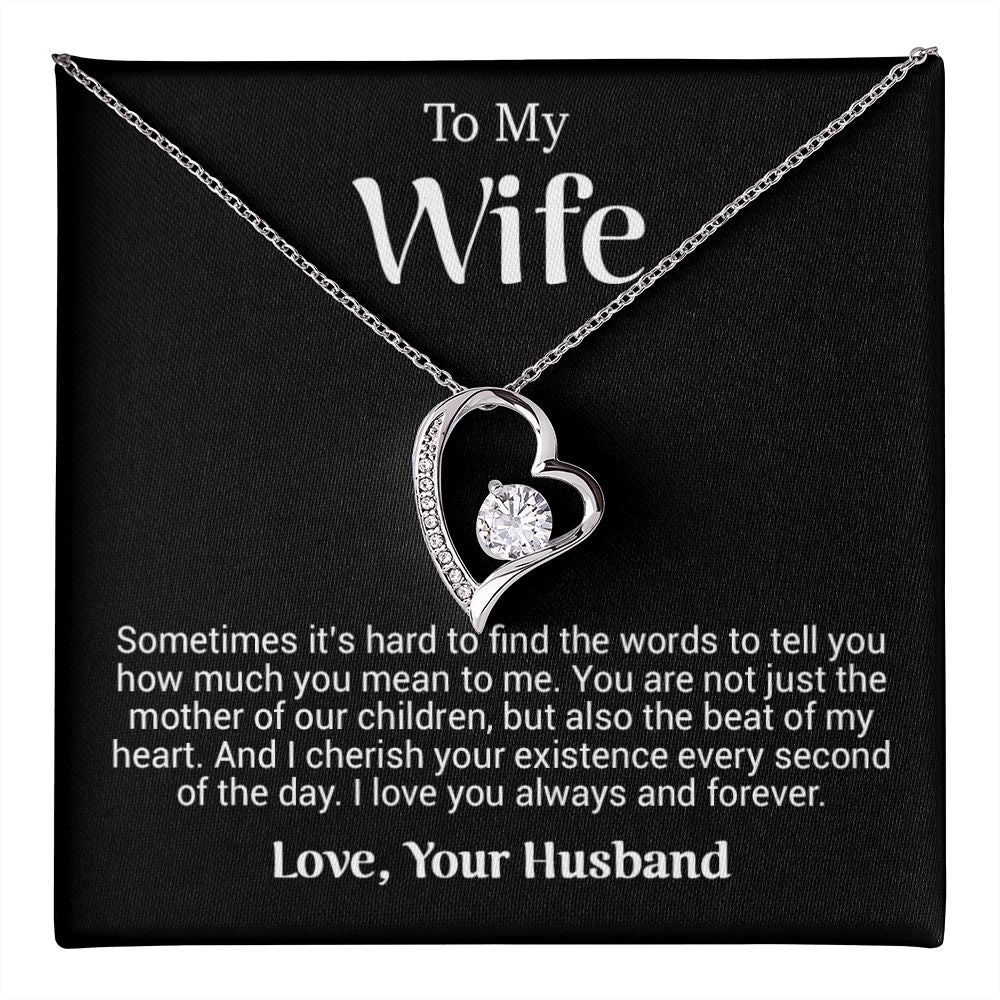 To My Wife Necklace, Anniversary Gift For Wife, Wife Birthday Gift, Mother Day