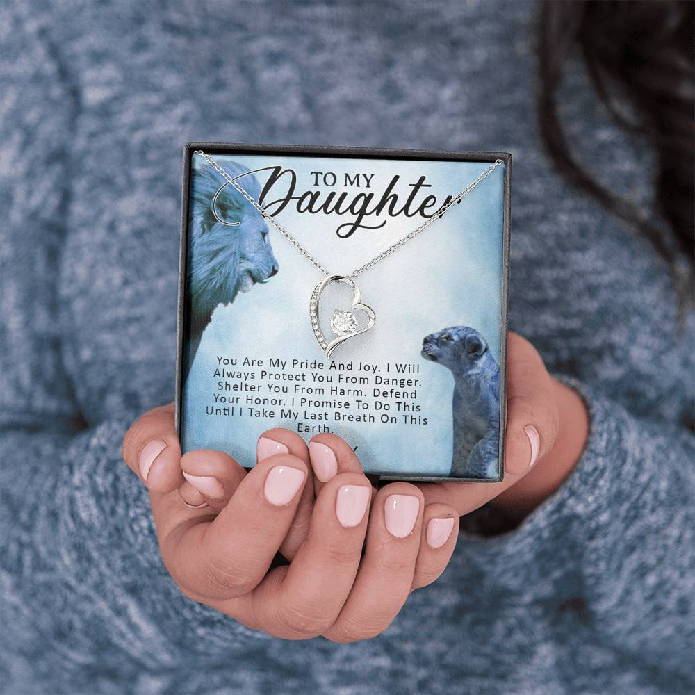 To My Daughter Necklace, Daughter Father Necklace, Daughter Gift from Dad