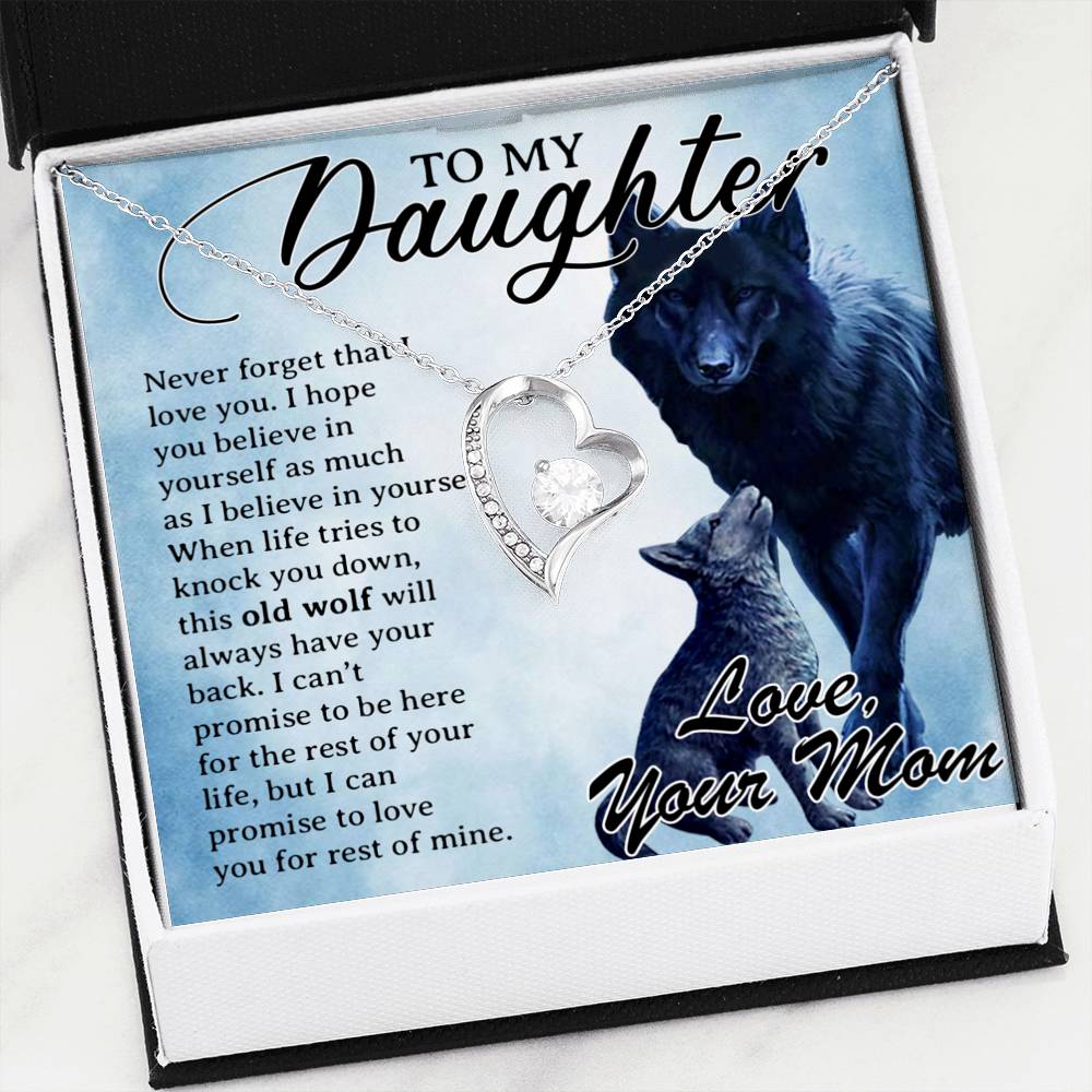 To My Daughter Necklace, Daughter Father Necklace, Daughter Gift from Mom