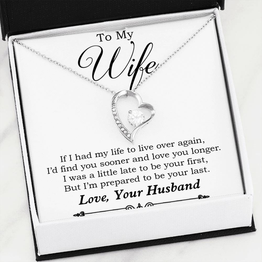 To My Wife Necklace, Engagement Gift for Future Wife, Birthday Gift