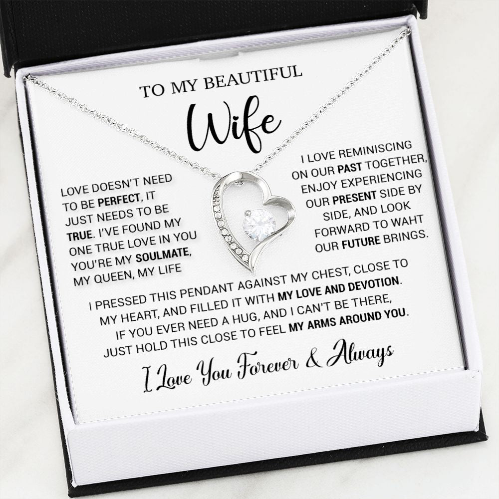 To My Wife Necklace, Valentine Gift For Her, Gift For Soulmate, Gift For Her