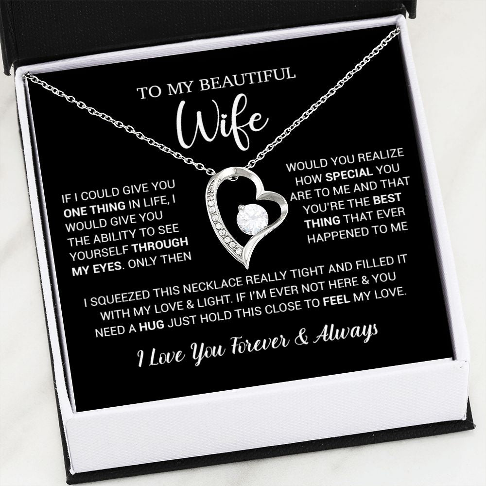 To My Wife Necklace Gift, Birthday Gifts For Wife, Anniversary Gift For Her