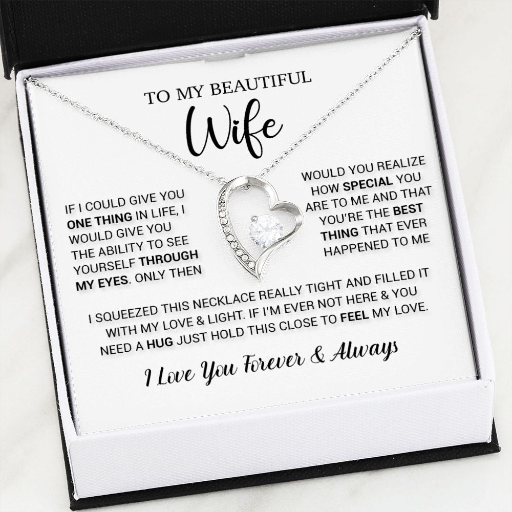 To My Wife Necklace Gift, Birthday Gifts For Wife, Anniversary Gift For Her